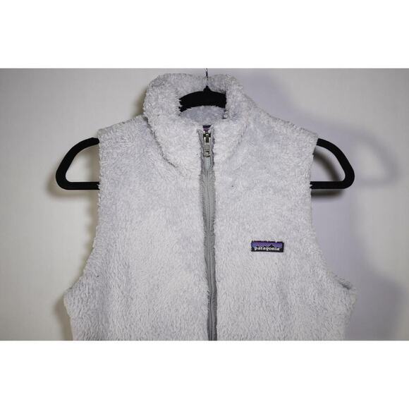 Patagonia Women’s Los Gatos Fleece Vest | Size S | Light Gray | Full Zip Sherpa - Picture 3 of 13